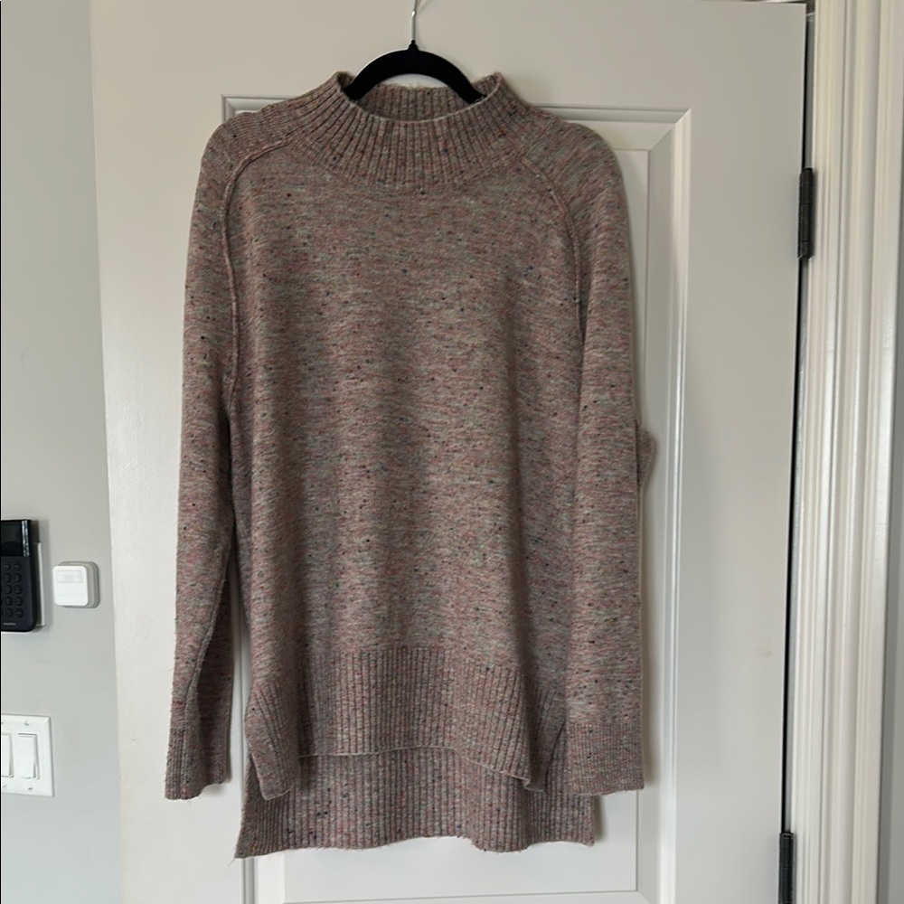 LOFT pink Cowl Neck Sweater Soft Knit